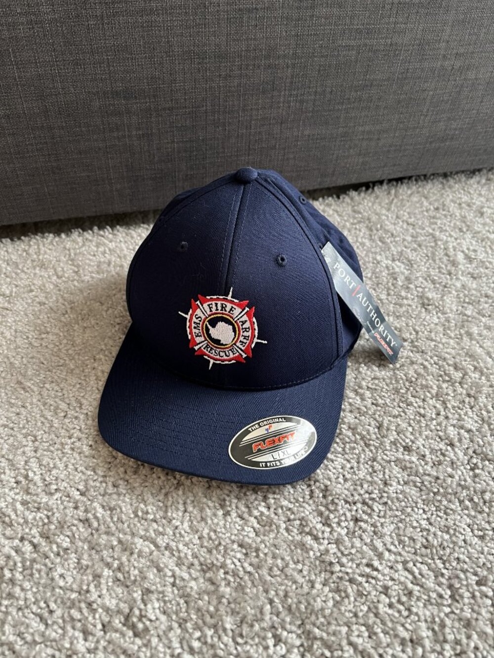Antarctica Fire Department Navy Blue Hat EMS Fire ARFF Rescue